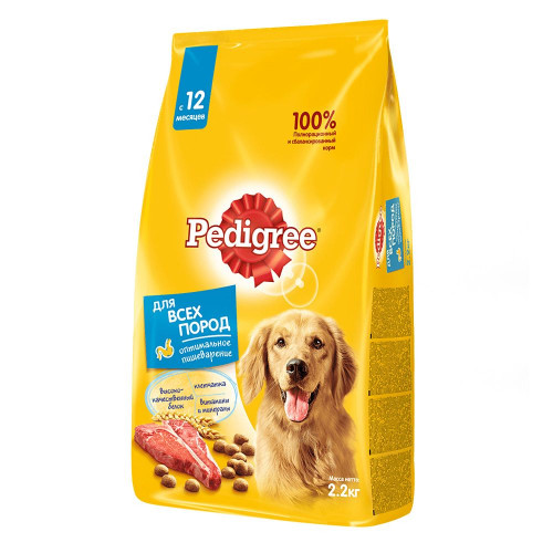 PEDIGREE® для взрослых собак всех пород, полнорационный корм с говядиной PEDIGREE® для взрослых собак всех пород, полнорационный корм с говядиной